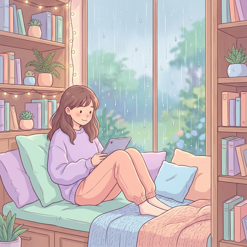 Nook girl — cozy study vibes